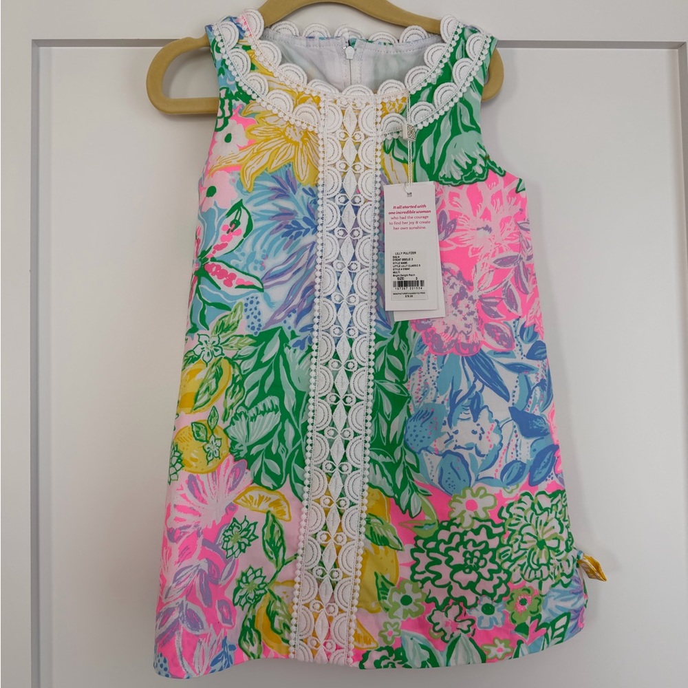Lily Pulitzer Little Lily Classic Shift Dress Bright Delight Parch.